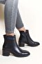 Genuine Leather Black Women's Classic Boots 757SZA2655 - 6
