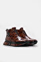 Genuine Leather Fur Brown Crocodile Patent Leather Women's Classic Boots 254Kza120 - 4