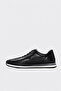 Genuine Leather Black Men's Sports Shoes 154Ma709Dk - 2