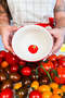 X Bengi Kurtcebe Pomodoro Stoneware 4-Piece Soup Bowl Set 15 cm - 6