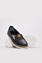 Genuine Leather Black Women's Casual Shoes 139Za500-1 - 4