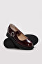 Genuine Leather Claret Red Crocodile Patent Leather Women's Casual Shoes 210Za254 - 3