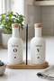 Olea & Vinea 2-Piece Oil and Vinegar Set White 200 Cc