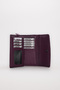 Genuine Leather Plum Women's Bifold Zipper Wallet 779Ca2725 - 4
