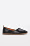 Genuine Leather Black Women's Ballerina Shoes 240Za2100