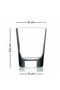 Coastal 4-piece water glass set 275 cc - 6