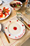 X Bengi Kurtcebe Pomodoro Stoneware 4-Piece Serving Plate Set 28 cm - 2