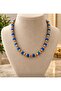 Glass bead necklace