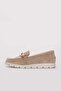 Genuine Leather Beige Suede Women's Casual Shoes 135Zay5604-6 - 2