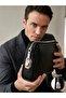 Money Bag with Combination Lock, Phone Card Holder Compartment, Handheld Portfolio Wallet, Premium 100% Genuine Leather - 2