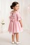 Baby Girl Dress Girls' Dress Birthday Party Wedding Dress Lace Short Sleeve Lined Dress - 3