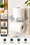 Adhesive Toilet Roll Holder - Bathroom Accessory with Spare - 4