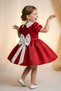Baby Girl Dress Girls' Dress Birthday Party Wedding Dress Lace Short Sleeve Lined Dress - 3