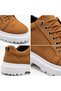 Ba0245 Tan Suede Smart Rubber Lacing High Sole Casual Men's Shoes - 6