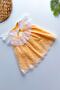 Summer Dress Short Sleeve Tulle Tutu Lined Girls' Dress Baby Clothing Baby Girl Dress Elbfyn