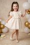 Baby Girl Dress Girls' Dress Birthday Party Wedding Dress Lace Short Sleeve Lined Dress - 2