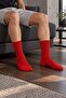 Red and White Striped Patterned Socks 1 Pair - 3