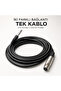 Mn166Mc 5 Meter Microphone Cable Xlr Female to 6.3mm Jack Male (Amplifier & Mixer Compatible) - 8