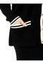 Bysen Premium Women's Black Knitwear Cardigan Pants Double Set Buttoned Double Pocket Oversize - 3