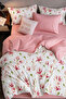 Fitted Sheet Duvet Cover Set Double Lily