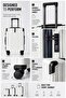 Edge ABS+PC Luggage Set 3 PCS 20/24/28 Inch Hard Shell Suitcase with TSA Lock & 360 Spinner Wheels | طقم شنط سفر صلبة بعجلات دوارة وقفل TSA - 4