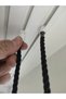Single Wing Black Patternless 1-3 Close Pleated Rope Double Breasted Black Tulle Curtain - 5