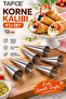 6-Piece Cookie and Dough Shaping Cornet Mold 12 cm Steel Cornet Mold, Cornet Mold