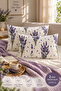 Modern Lavender Patterned 2-Piece Pillowcase 50X70 cm Cotton