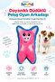 Durablez Tough Pig Pink Whistle Resistant Plush Dog Toy Xsmall