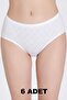 Women's Heart High Waist Panties 6 Pieces 0141