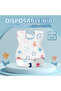 20 PCS WHITE Available in Packs of 10 or 20 Disposable Bibs, Ideal for Kids Aged 1–6. Waterproof Fee