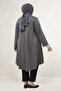 68091 Plus Size Basic Modal Tunic - Anthracite - 4