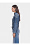Dik Yaka Denim Ceket - 2