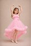 Girl's Princess Tail Dream Tulle Pink Evening Dress – Custom Design – Wedding & Birthday & Prom - 4