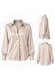 Satin Shirt - Stone |   F2062 - 3