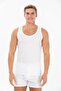 00 Premium Men's 100% Cotton Single Jersey Sweat-Absorbing Comfortable Cut Extra White Undershirt 6 Pieces-L