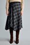Pencil Checkered Regular Waist Midi Skirt G6127Ax26Wn - 3