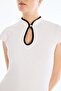Contrast Piping Sleeveless Mini Dress I7512Ax26Au - 5