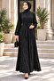 Glittery Evening Dress-Black