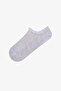 Soft Pastel Cotton Jacquard 5 Pairs Sneaker Socks - 2