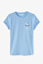 Boy's Sky Blue Short Sleeve Pajama Set - 2