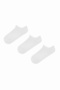 3 Pairs of Cotton Self-Patterned Sneaker Socks