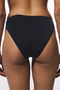 Black High Waist Slip Bikini Bottom - 2