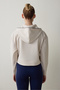 Beige Modal Hooded Sweatshirt - 5