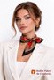Women's Bandana Scarf 50X50 Square Scarf Rayon Italian Stitched Neck Scarf Hair Bandana