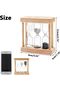 Hourglass Timer Set 1,3,5 Minute,Mini Wooden Sand Clock Ornaments,White,Black,Grey - 2