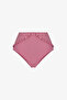 Rose Pink High Waist Bikini Bottom - 5