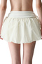 White Balloon Shorts Skirt - 3