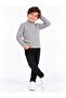Boys Girls Ribbed Half High Neck Long Sleeve Basic Blouse - 2