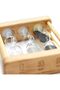 Hourglass Timer Set 1,3,5 Minute,Mini Wooden Sand Clock Ornaments,White,Black,Grey - 7